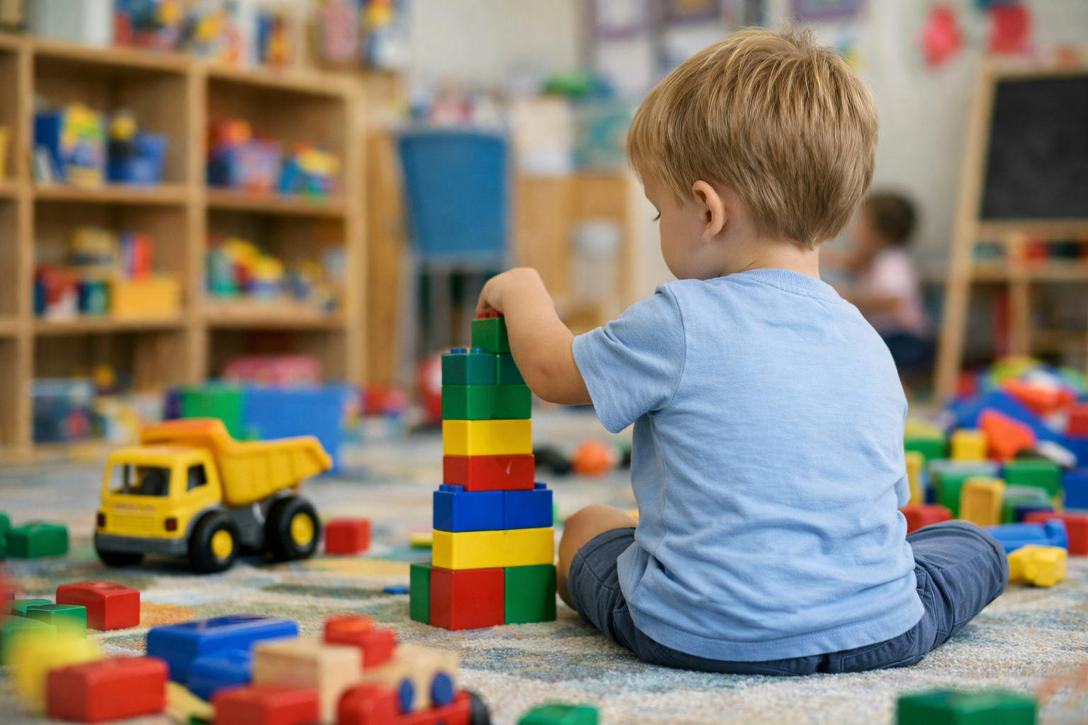 Barn under sagostund